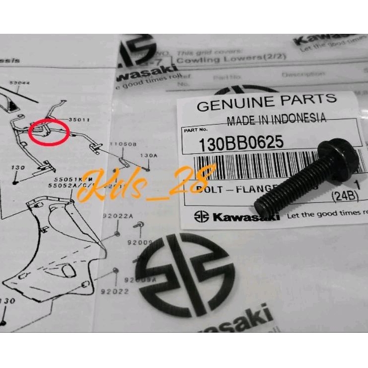 BAUT TANDUK RUSA KAWASAKI NINJA RR OLD ZX ORIGINAL KGP