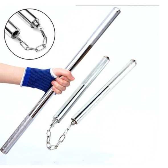 Double Stick Besi Silver / Double Stick Besi / Nunchaku Besi