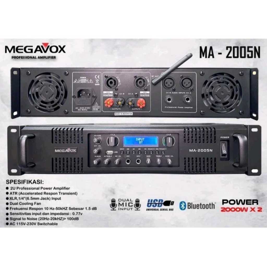 POWER AMPLIFIER MEGAVOX MA 2005N / MA-2005 N/ MEGAVOX MA2005N