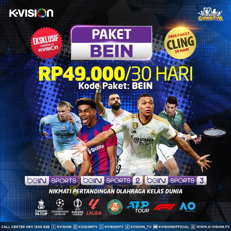 Bein sport Kvision 1bulan