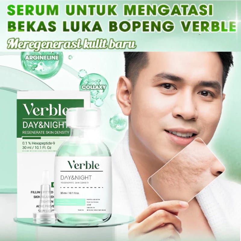 Verble Serum Penghilang Bopeng Bekas Jerawat Batu Verble Day And Night Serum Perawatan Wajah Glowing