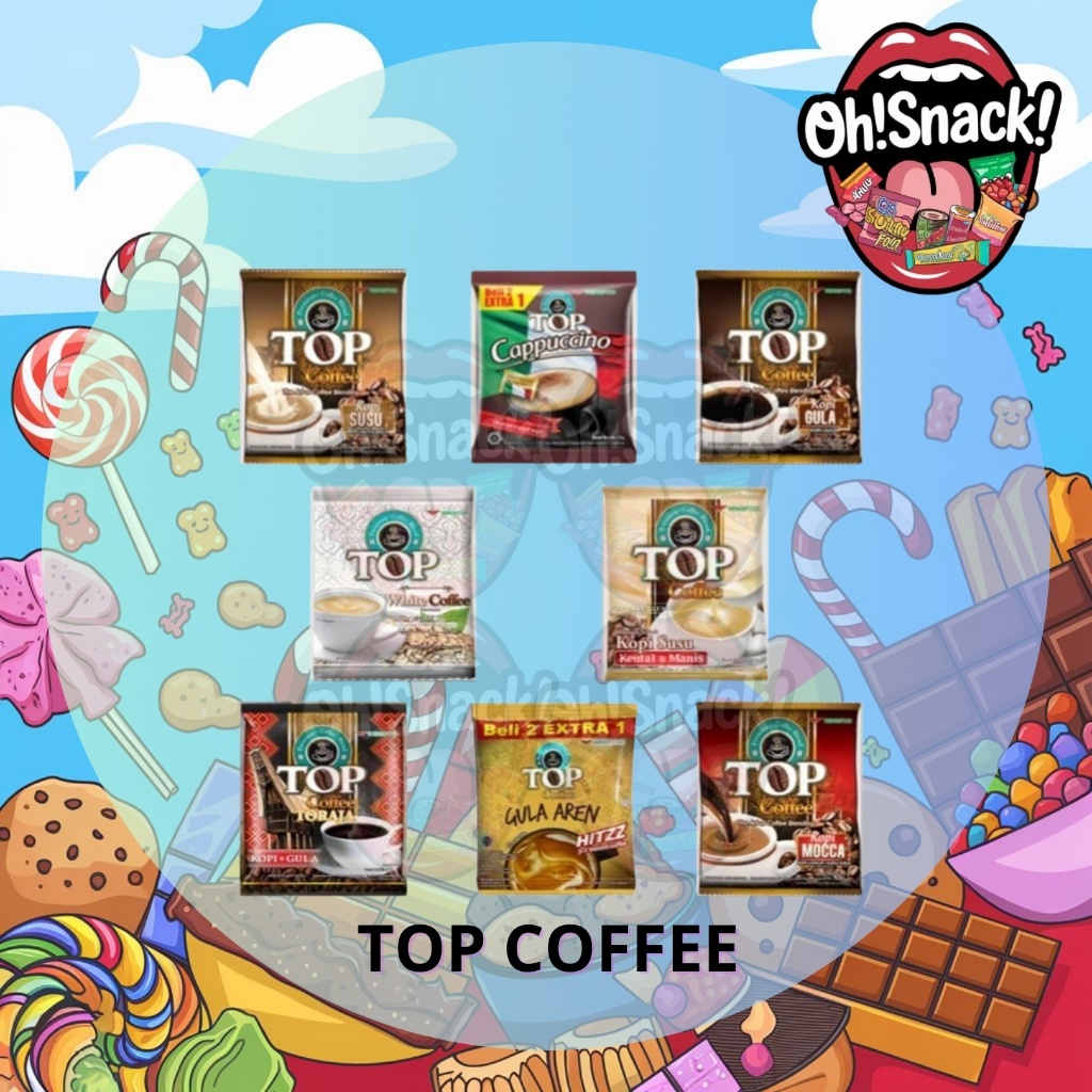 

Top Coffee Kopi Instant Renceng Cappucino Top White Coffee