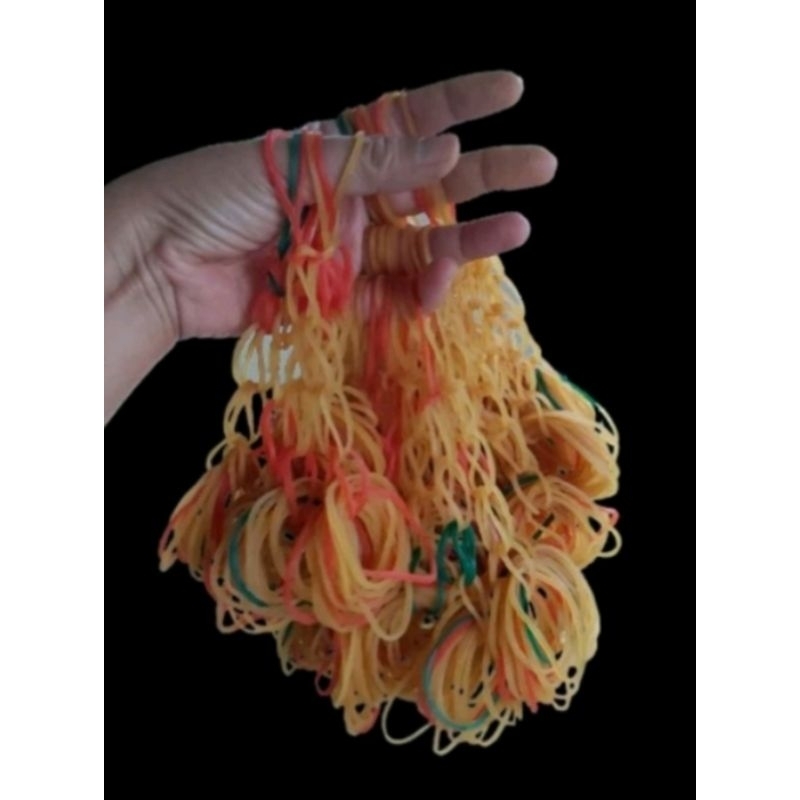 

Karet kuning 100grm/Karet Gelang 100grm Karet Pentil 1ons