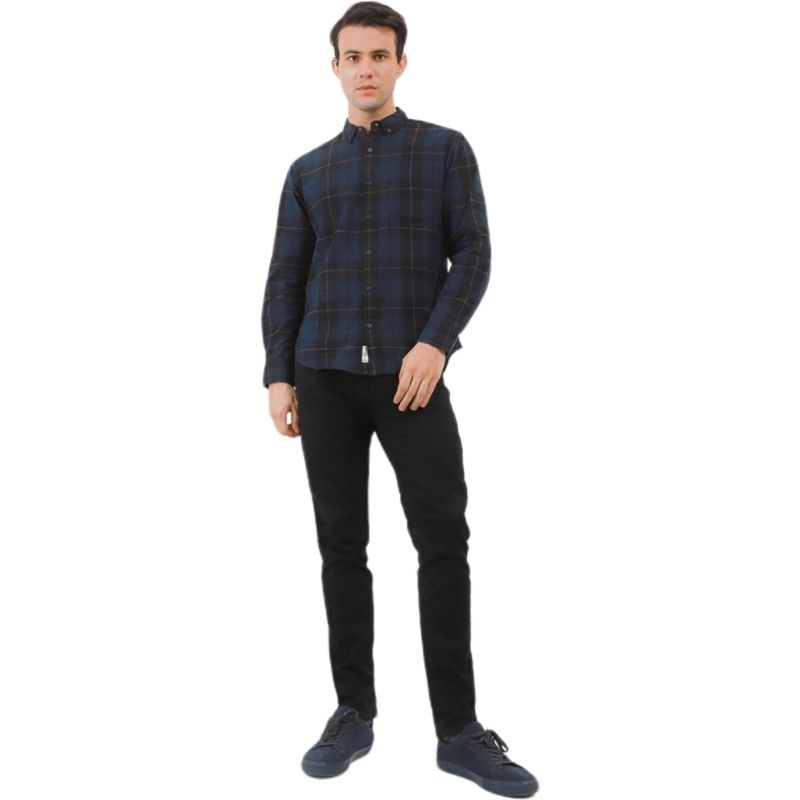 TRIPLE Jeans Celana Panjang  Pria Slim Fit Stretch Hitam