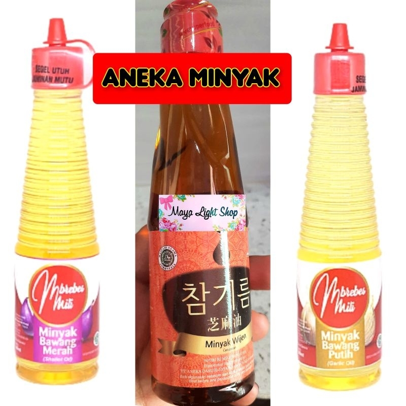 minyak wijen minyak bawang putih kecap inggris minyak cabai chili oil saus tiram kecap ikan halal mu