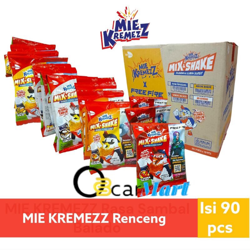 

Snack MIE KREMEZZ Renceng isi 10 Aneka Rasa