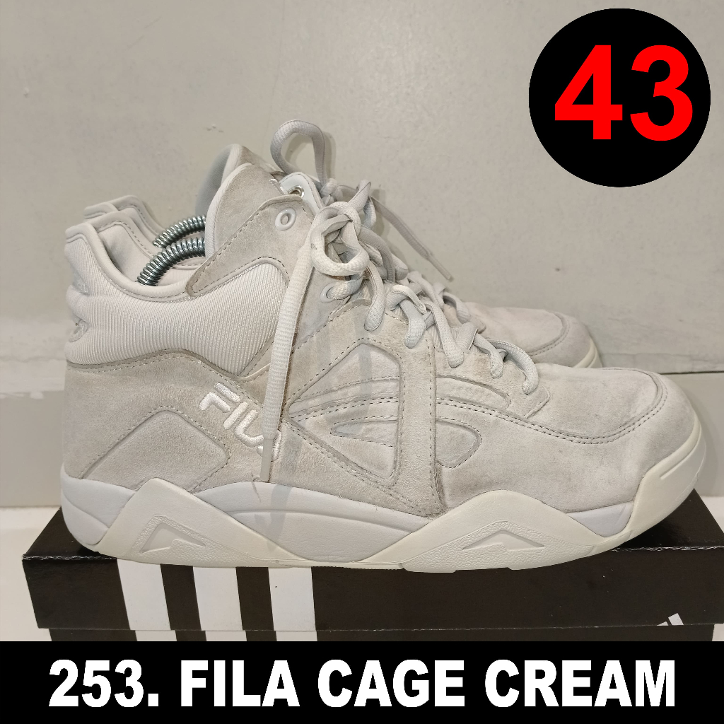 Sepatu Basket Fila Cage Cream