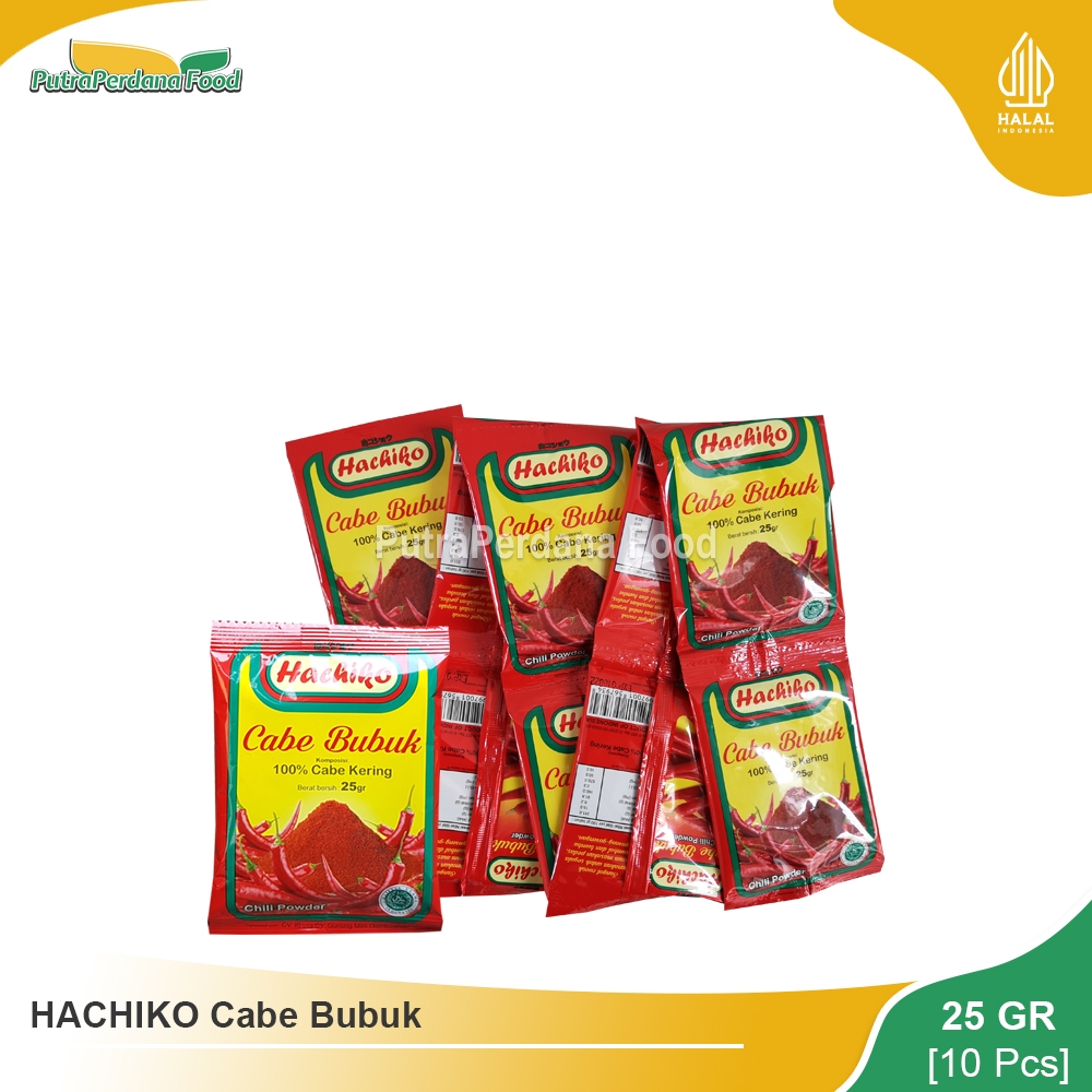 

HACHIKO Cabe Bubuk 25gr (10 Pcs)