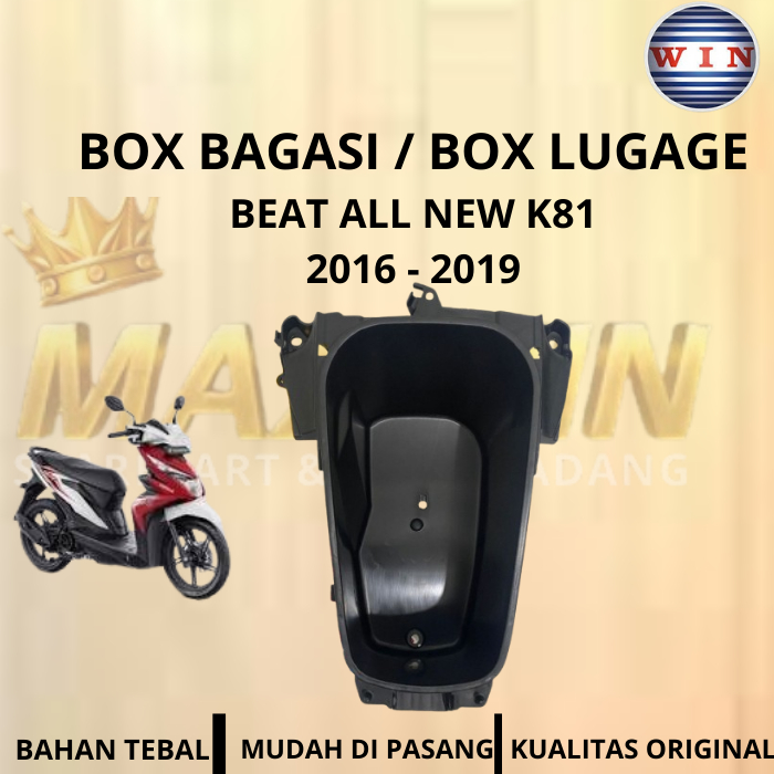 Box Bagasi / Box Lugage Honda Beat All New Esp Tahun Motor 2016 -2019 Merk Win Kualitas Original