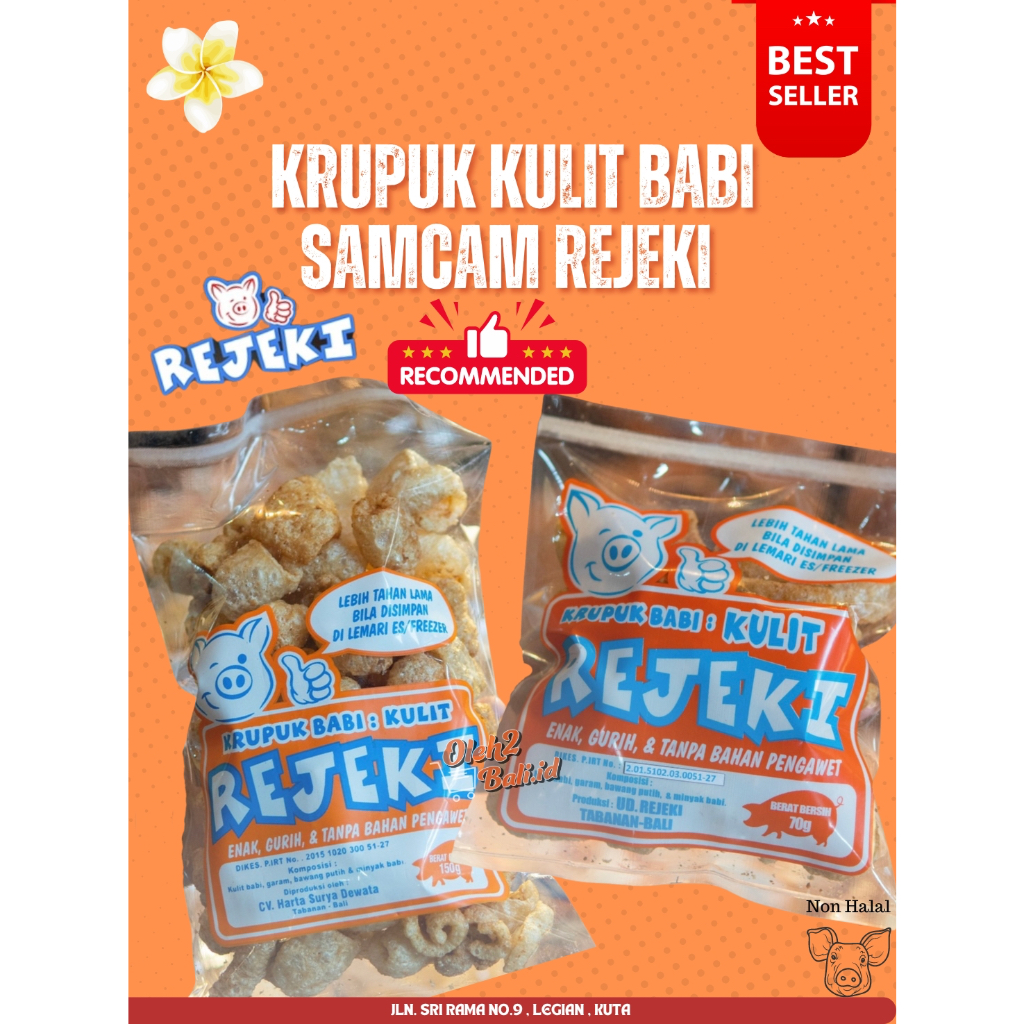 

Krupuk Kulit Babi Rejeki 70gram 150gram