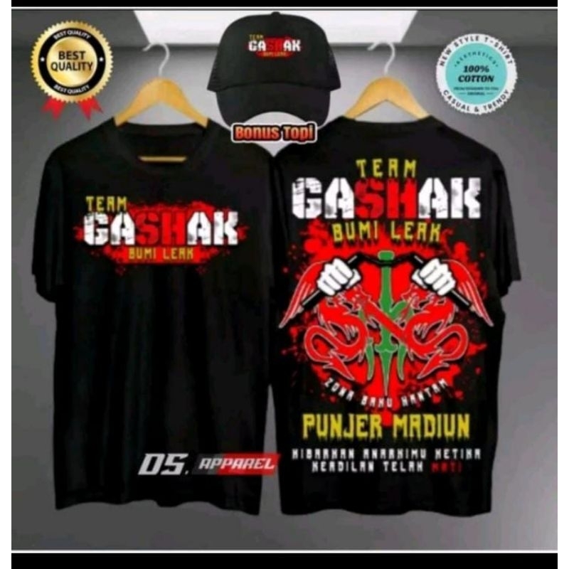 KAOS BONUS TOPI TEAM GASHANK BUMI LEAK PUNJER MADIUN