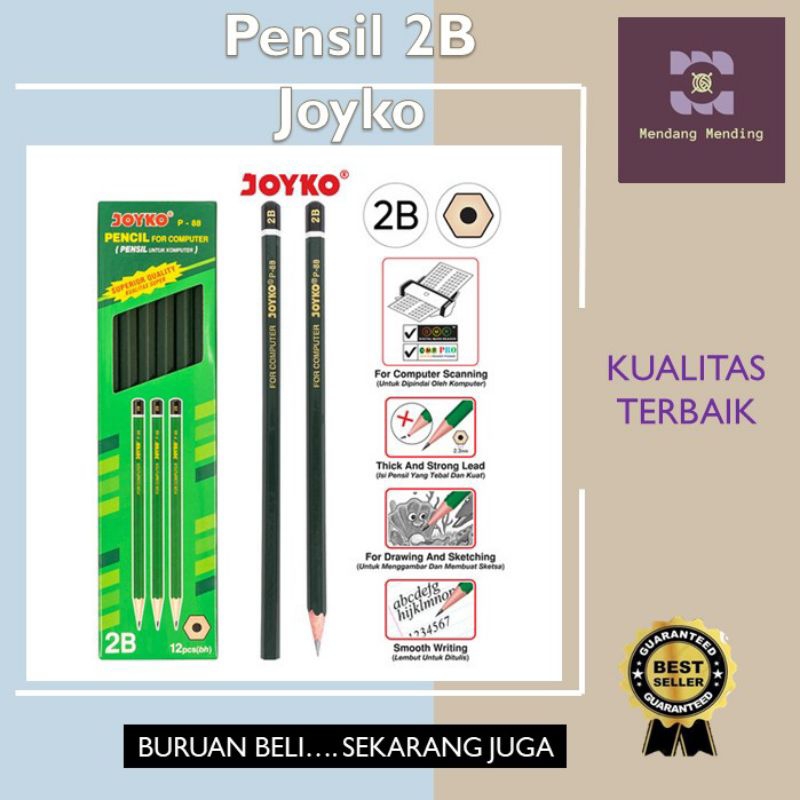 

Pensil Kayu 2B Komputer Joyko 1 Box