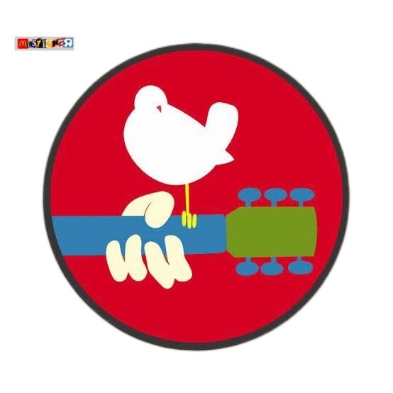 

sticker woodstock music festival 1969 logo rounded stiker