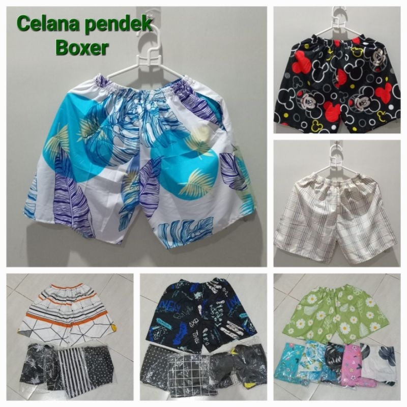 CELANA PENDEK BOXER COWOK CEWEK untuk remaja - dewasa
