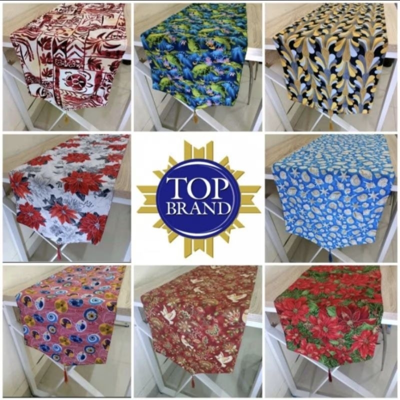 Taplak Meja Panjang Dekorasi Ruang Tamu/ Table Runner/ Taplak Meja Panjang Bahan Kain Katun Premium 