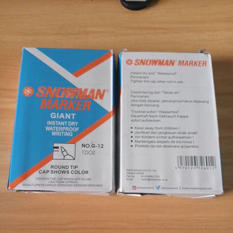 

Spidol Snowman G-12 Permanen