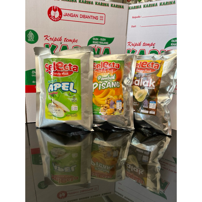 

KERIPIK BUAH SELECTA 100GRAM | OLEH - OLEH KHAS KOTA MALANG | Kemasan 100GRAM