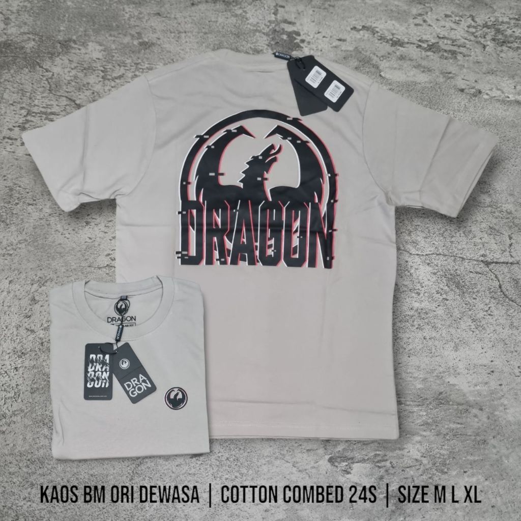 Dragon Alliance Kaos Distro BM Original Size M Bahan Cotton Combed 24S