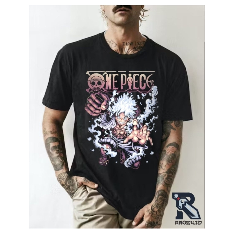 kaos t-shirt one piece luffy gear 5