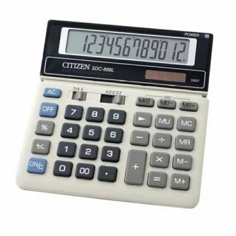 

Citizen SDC-868L Kalkulator Dagang Toko Calculator 12 Digits Garansi Resmi SNI