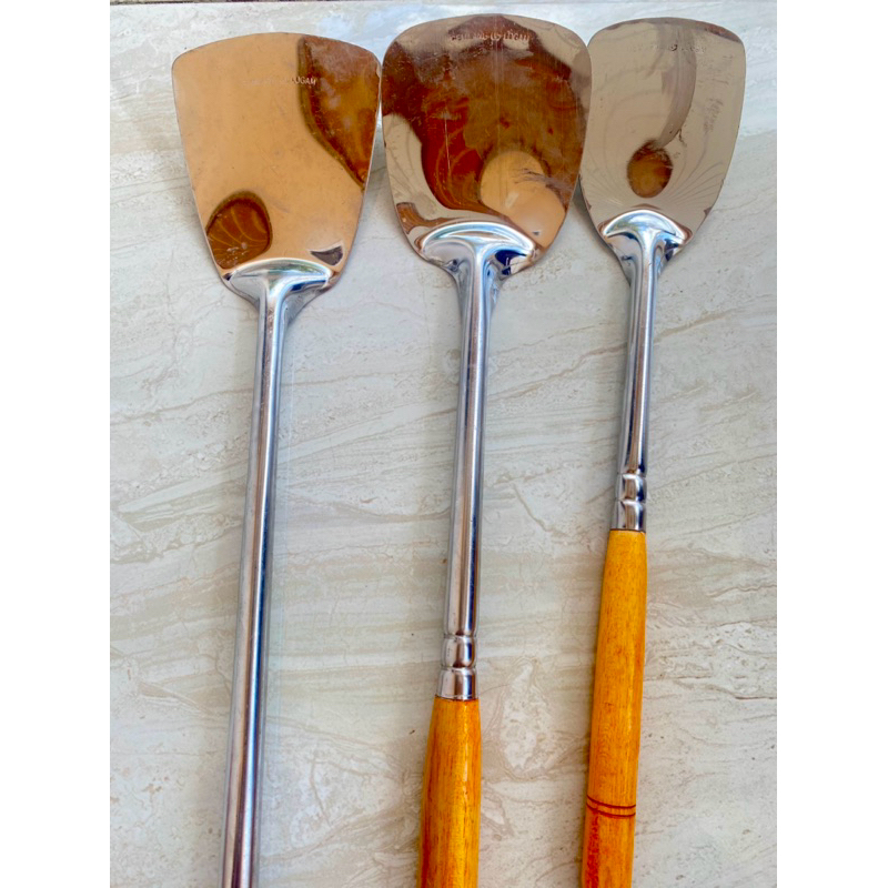 SPATULA GAGANG KAYU/ SOTIL GAGANG KAYU/SUTIL GAGANG KAYU/SUTIL STAINLESS