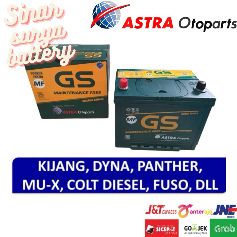 Aki Kering mobil kijang LGX,Kijang krista,Kijang Kapsul GS ASTRA MF NS70