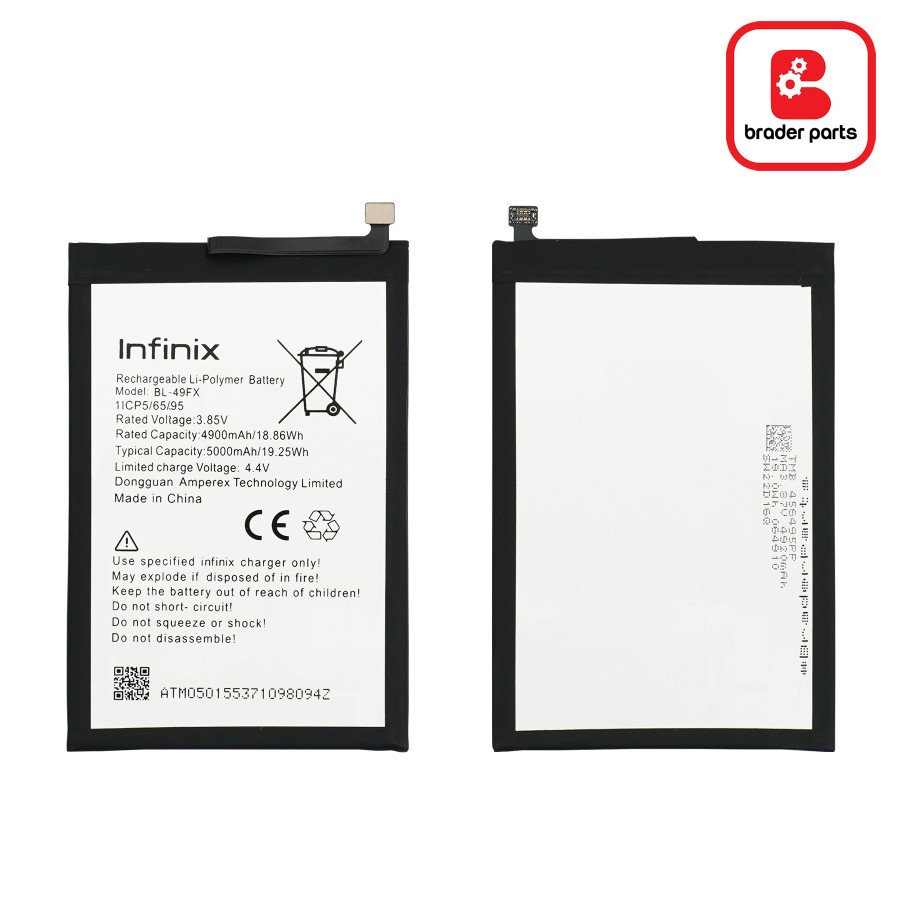 BP Batre BraderParts Infinix Hot 8 X650 | Hot 9 X655  | Note 7 Lite X656 | Smart 5 X657 | Smart 6 X6