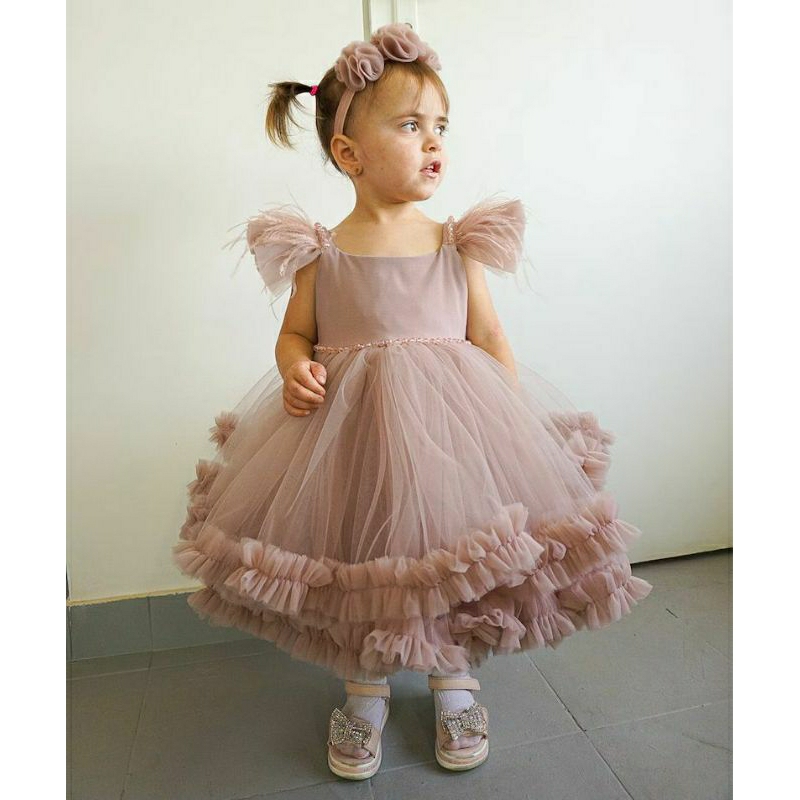 Dress tutu mekar kriwil | Gaun anak tile | baju anak cewek