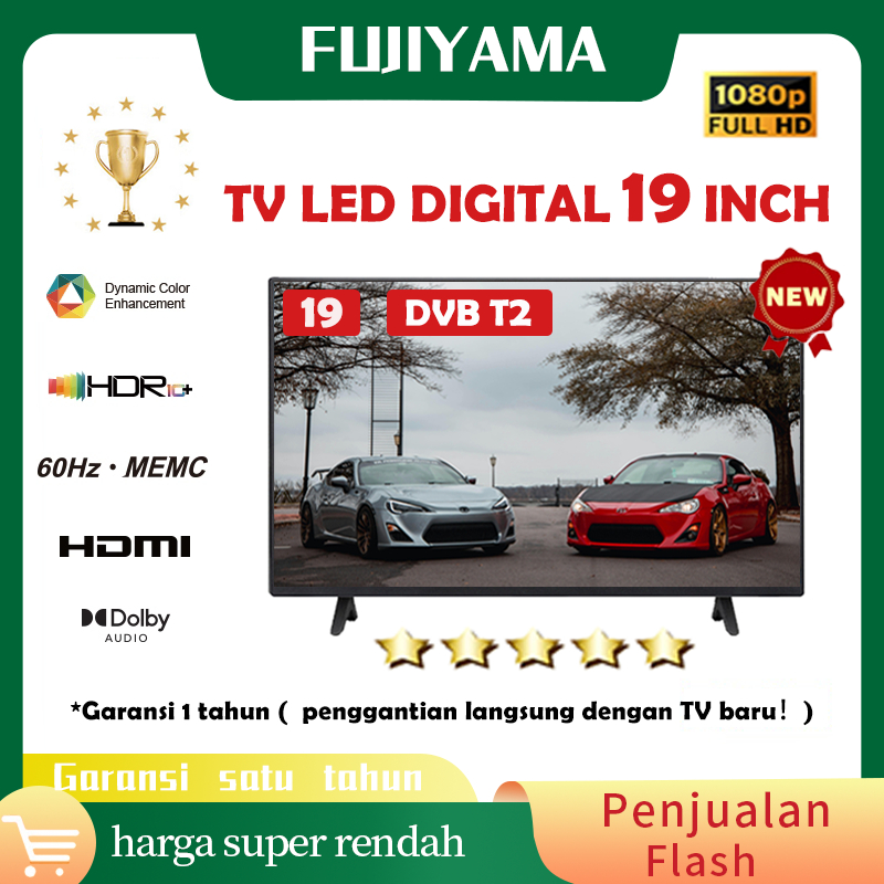 Promosi TV LED 19 Inch TV Digital Televisi Murah FHD 1080P