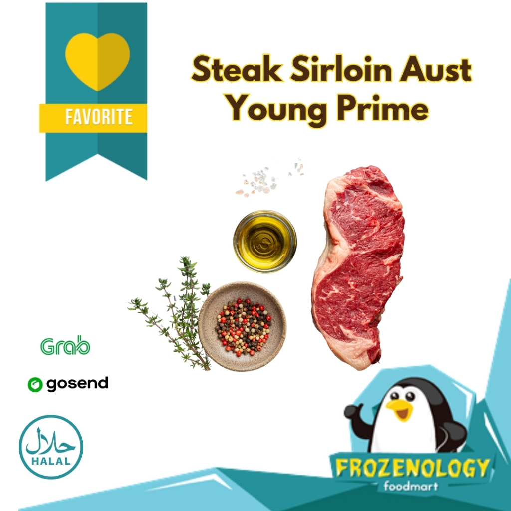 

Steak Sirloin Australia Young Prime Premium 200gr Grain Feed