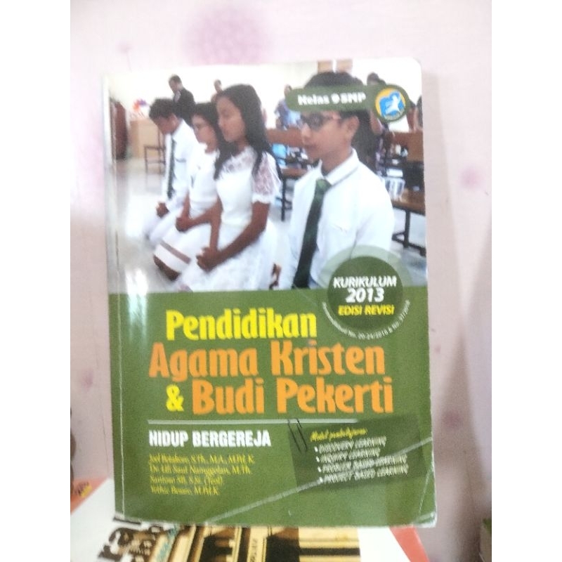 buku agama kristen protestan kelas 9 IX 3 smp bpk gunung mulia