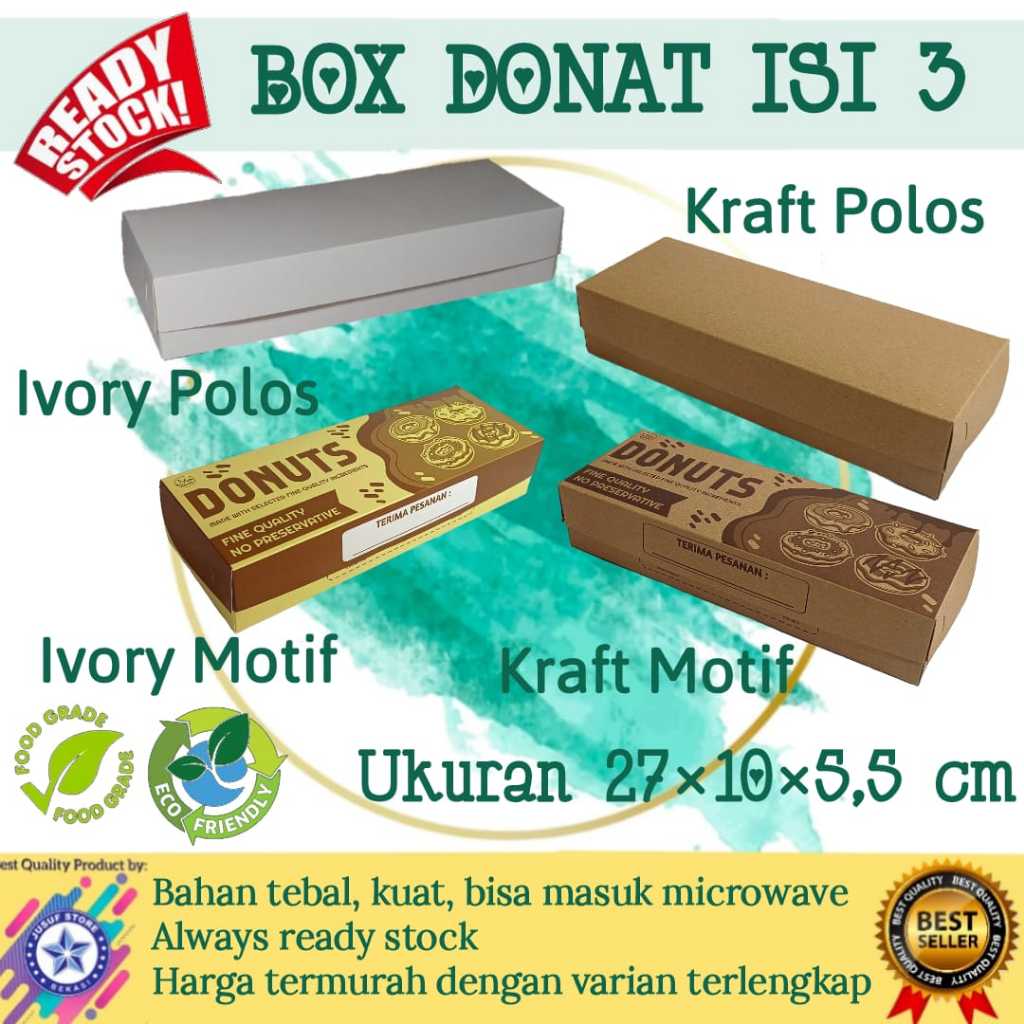 Box Donat Isi 3/Dus Bomboloni