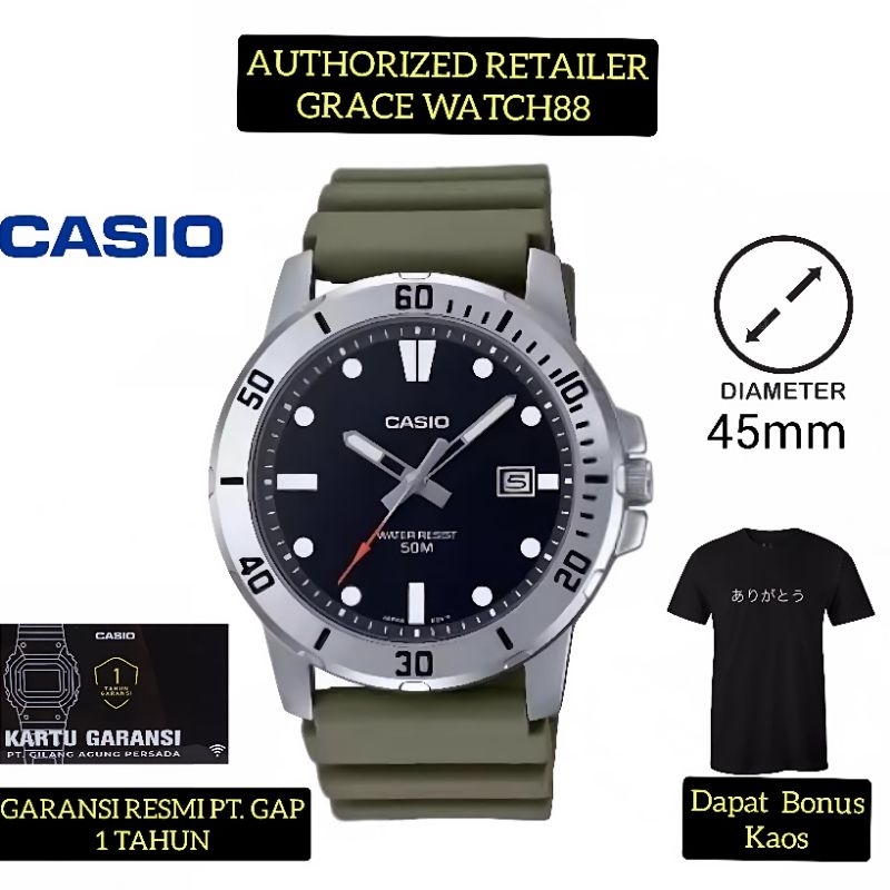 Jam tangan pria casio Analog Mtp-vd01-3evudf Jam tangan pria casio original mtp-vd01-3