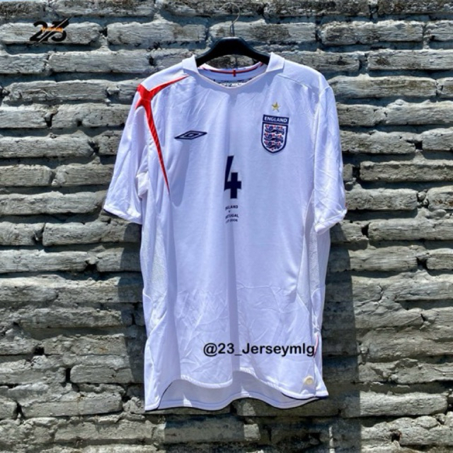 JERSEY ORIGINAL ENGLAND HOME WC 2006 GERRARD 4 SIZE (XL)