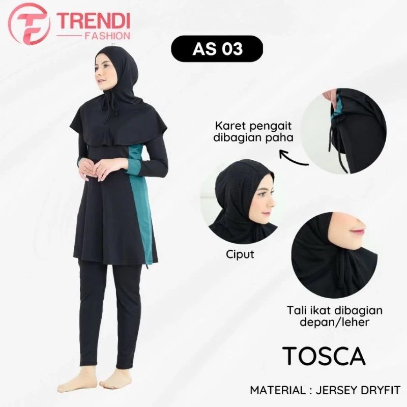 Baju Renang Muslimah Dewasa - Baju Renang Muslim - Baju Renang Hijab