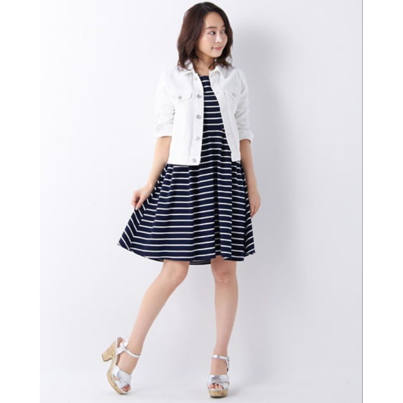 WHITE DENIM JEANS JACKET BY INGNI JAPAN