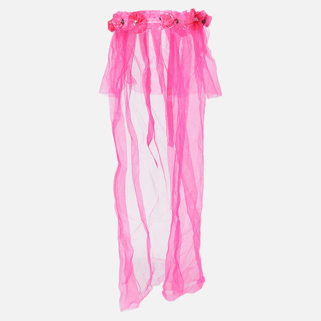 Stroberi Flower Crown Veil