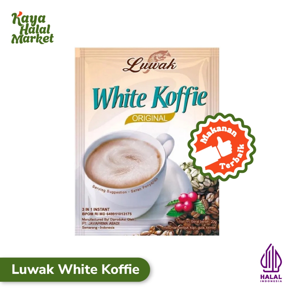 

Kopi Luwak White Coffee Isi 10 Sachet X 20gr Kaya Halal Market