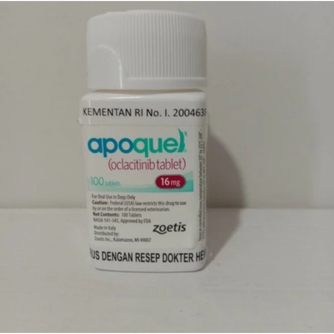 [10 Tablet] Apoquel Obat anti gatal tablet 3,6mg / 5,4mg / 16mg Obat Anti Gatal & Alergi Anjing