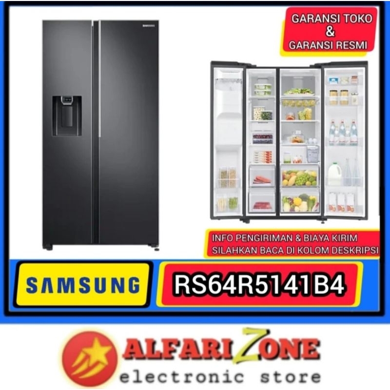 SAMSUNG RS64R5141B4 KULKAS SIDE BY SIDE DISPENSER SAMSUNG RS64R5141 Samsung RS64 Inverter