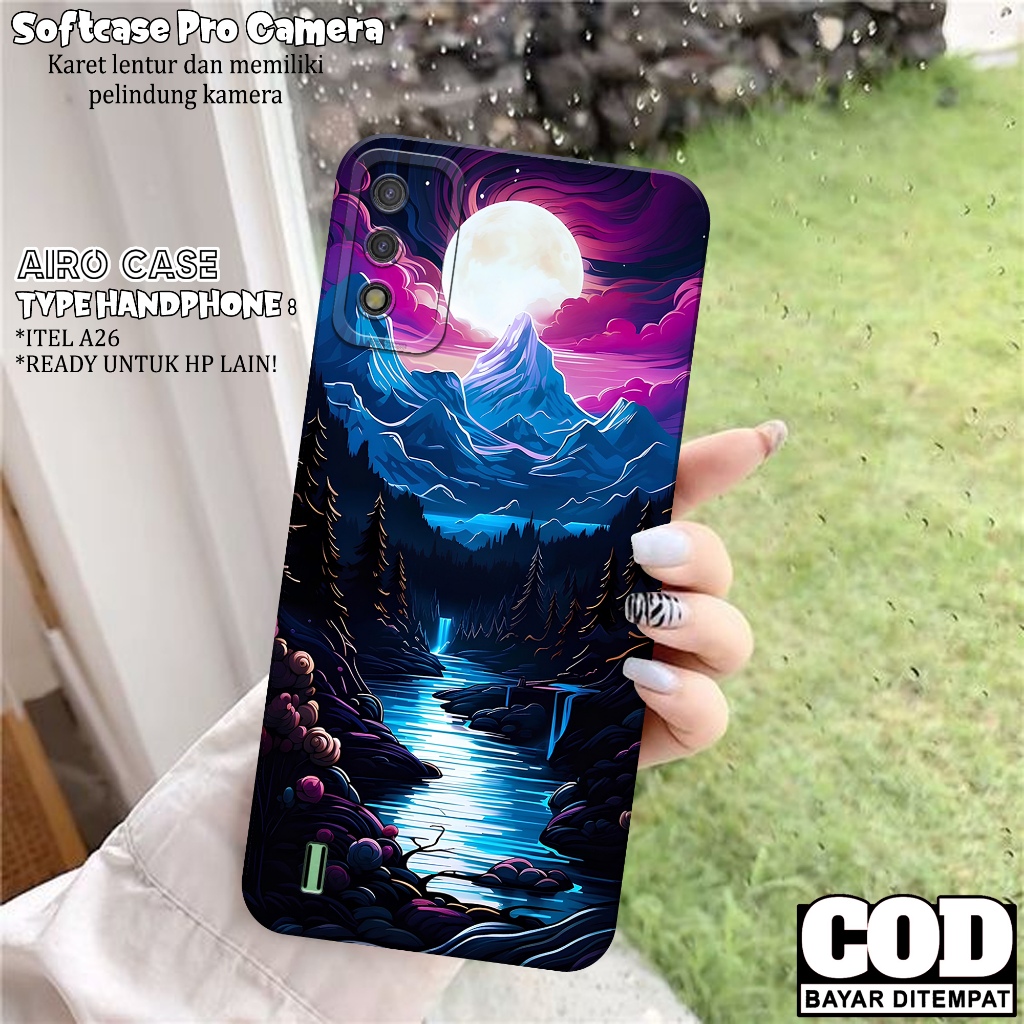 Case ITEL A26 - Softcase ITEL A26 - Fashion Case MIX - Casing ITEL A26 - Softcase Pro Camera - Tpu -