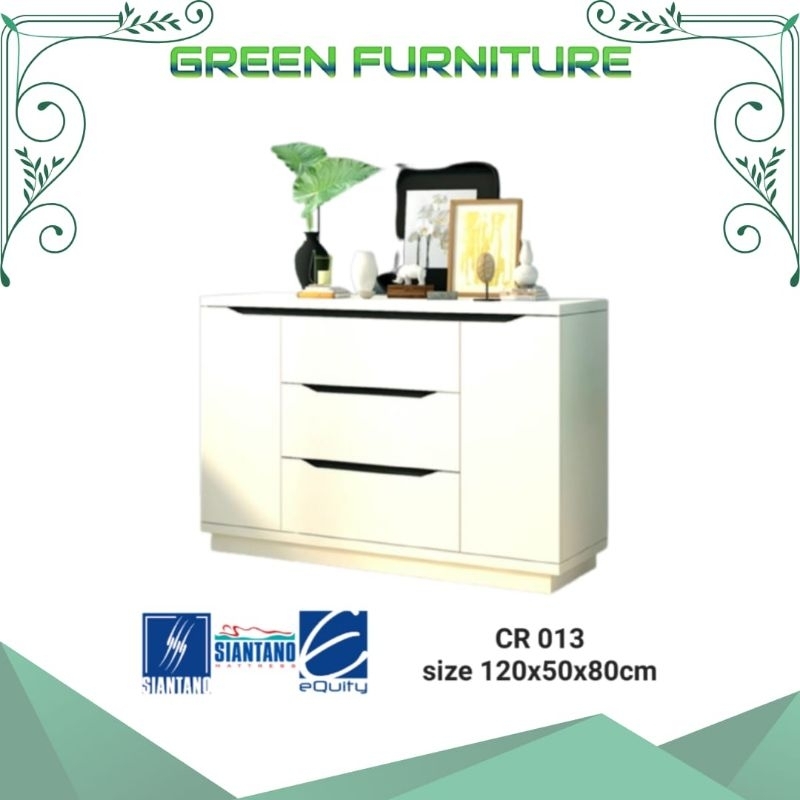 credenza siantano CR 013 buffet tv meja tv meja credenza siantano putih glossy kabinet rak tv