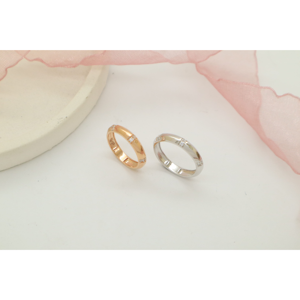 Cincin WG Hala Wedding Ring Collection RI230241 Hala GOLD 755 18K