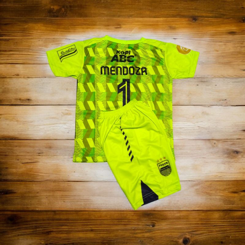 setelan persib kiper anak anak set anak kiper persib teja paku alam Mendoza baju olah raga