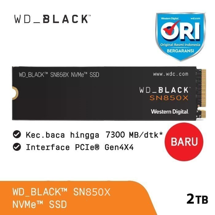 SSD WD Black SN850X 2TB - SSD M.2 NVMe PCIe