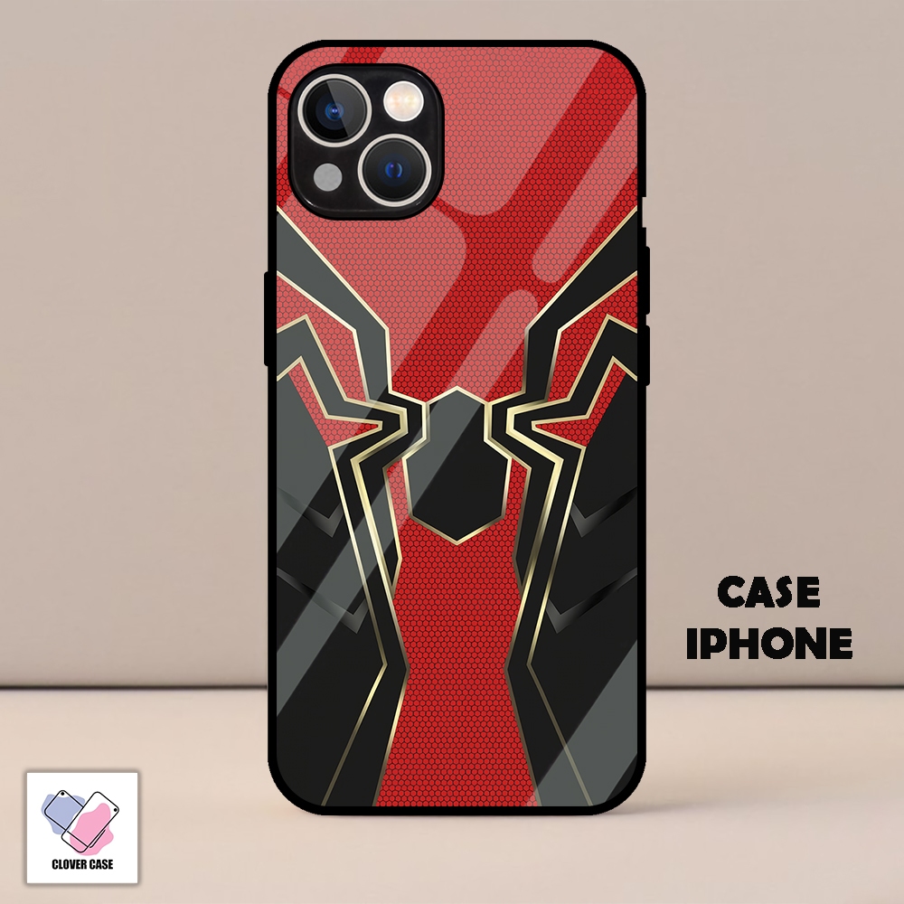 [KN52]  Case Glossy Case | IPHONE 13 | CASE KEKINIAN LUCU |  Casing Hp Kilau Motif SPIDERMAN