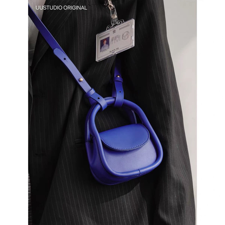 Klein Blue Mini Earphone Bag Crossbody Lipstick Pack