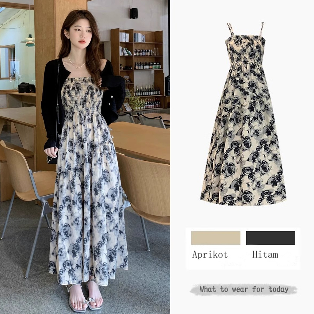 maxi dress floral pantai beach dress backless/ long dress korean style bali dress beach summer