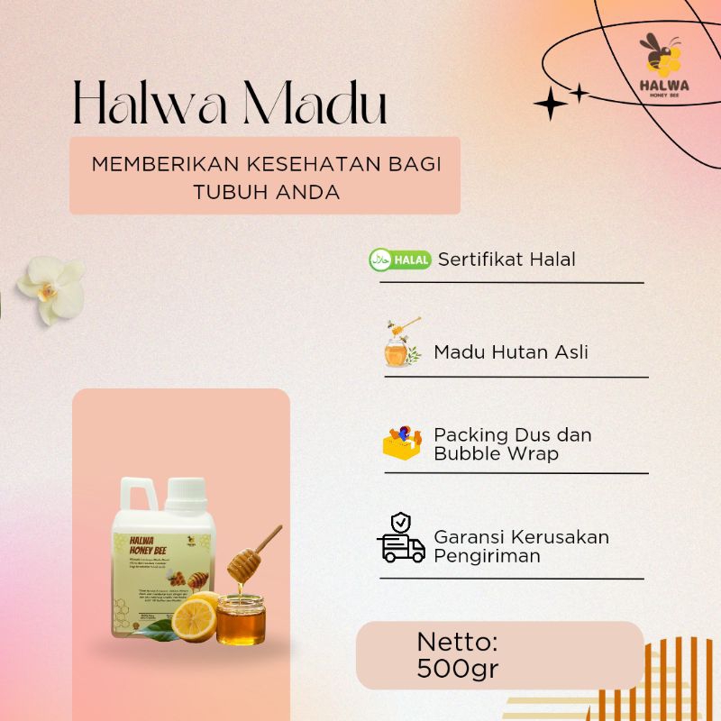 

MADU HUTAN ASLI-PURE ORGANIK-HALWA MADU 500gr