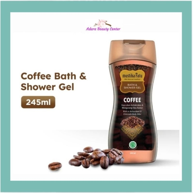 Mustika ratu sabun cair kopi bath shower gel coffe 245 ml